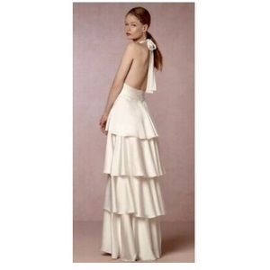 Jill stuart Bhldn tiered billie wedding dress